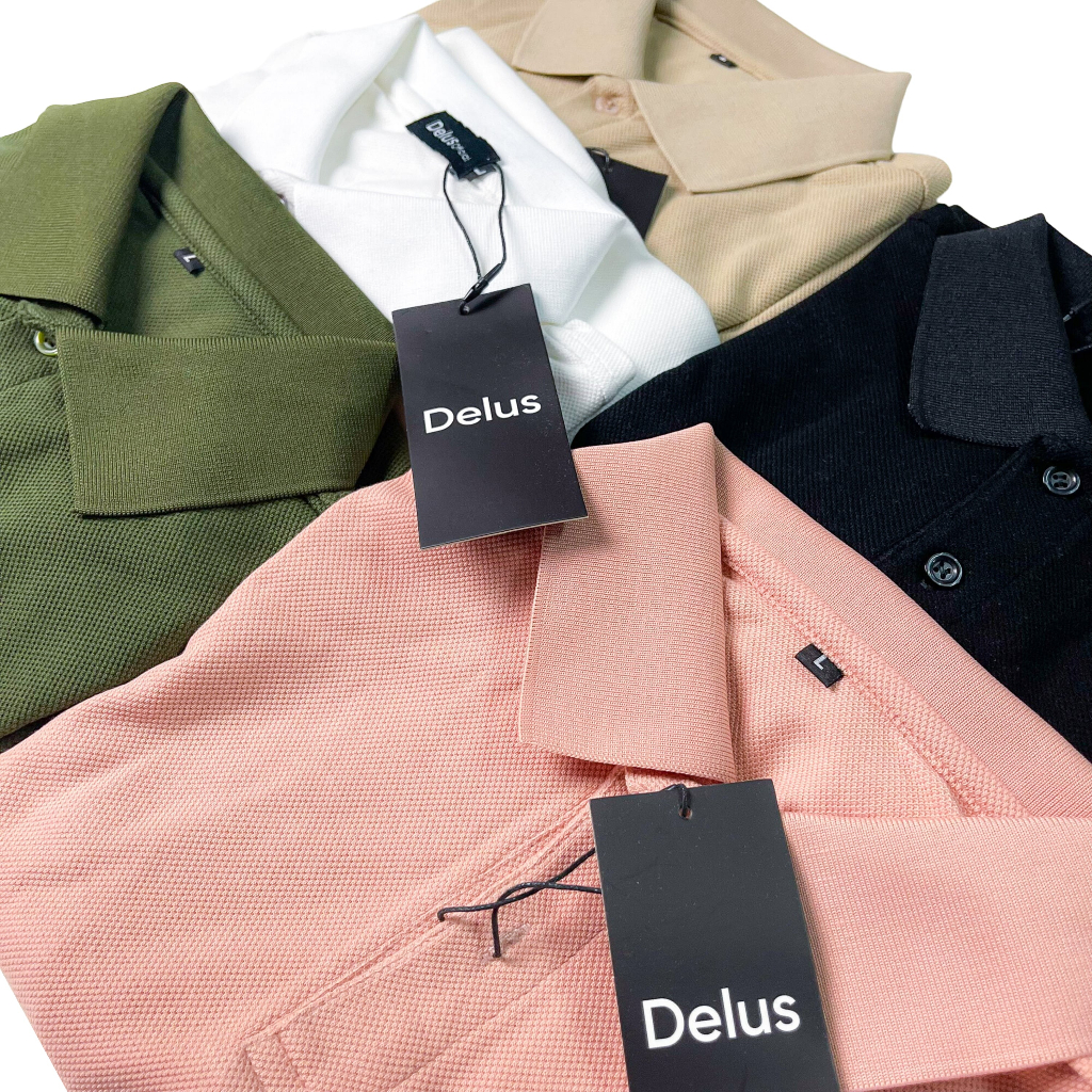Áo Polo Trơn 5 Màu Cho Nam, Vải Cá Sấu USA Thoáng Mát, Ít Nhăn - Delus Official