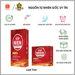 Bao cao su vip men đỏ trơn siêu mỏng kéo dài