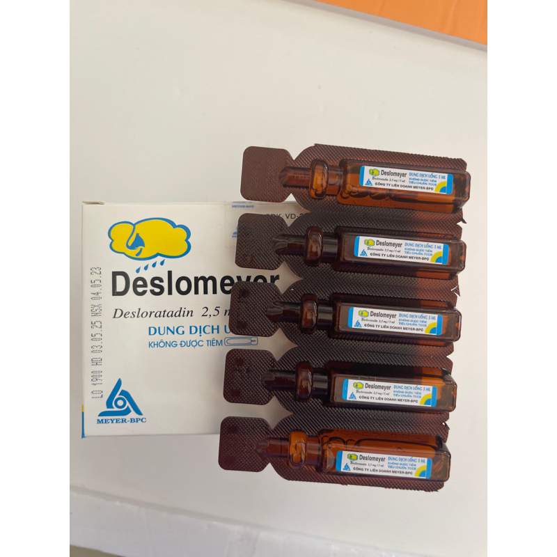 Deslomeyer hộp 20 ống- giảm nhanh các tính trạng ngứa dị ứng da