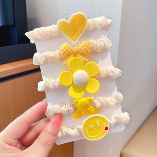 Dây cột tóc cho bé set 5 dây mẫu dễ thương (kèm hình thật)