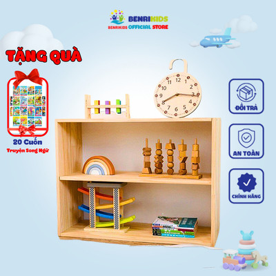 (TẶNG 20 TRUYỆN SONG NGỮ) Kệ Đựng Đồ Chơi Cho Bé, Đồ Dùng Trẻ Em, Bỉm Sữa, Sách Vở Trang Trí Phòng BENRIKIDS