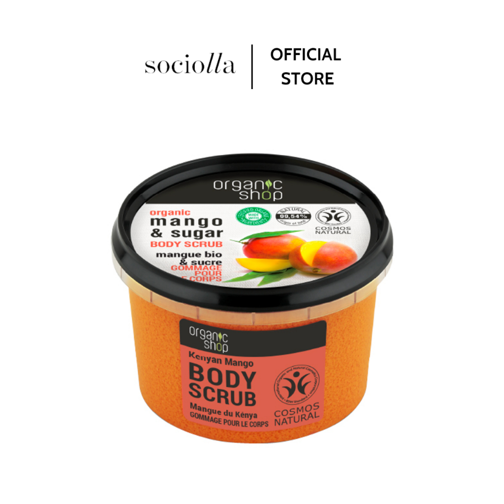 Tẩy Da Chết Toàn Thân Hương Xoài Organic Shop Mango 250ml