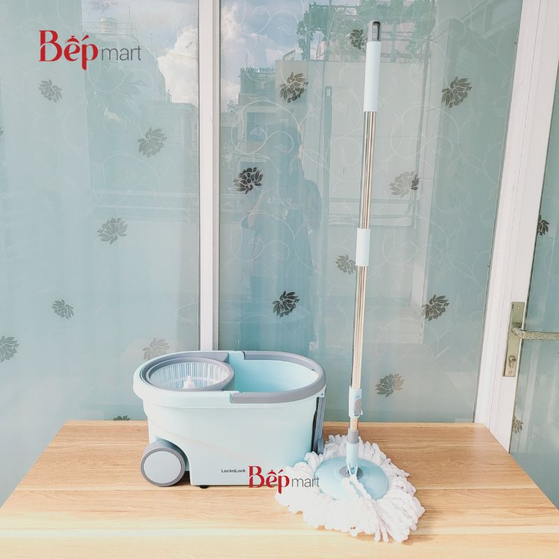 Bộ cây lau nhà Sweepy by LocknLock ETM971 , 2 bông lau, xoay 360 - bepmart - Hàng chính hãng