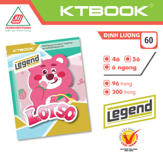Gói 10 cuốn Tập Học Sinh KTBOOK Cao Cấp Giá Rẻ Legend giấy trắng ĐL 60 gsm - 96 trang