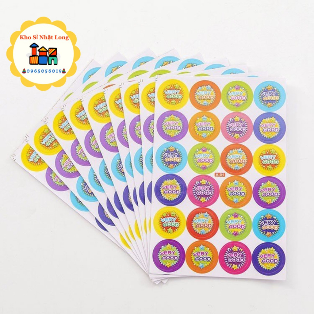 Sticker lời khen tiếng anh 240 hình