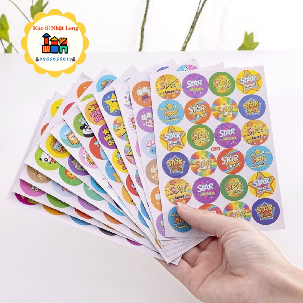 Sticker lời khen tiếng anh 240 hình