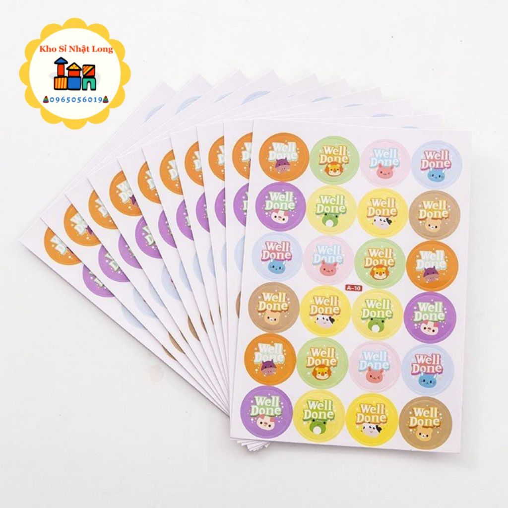 Sticker lời khen tiếng anh 240 hình