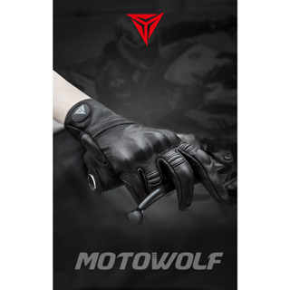 Găng tay da cao cấp MOTOWOLF MDL0303 full ngón - Găng tay da cừu