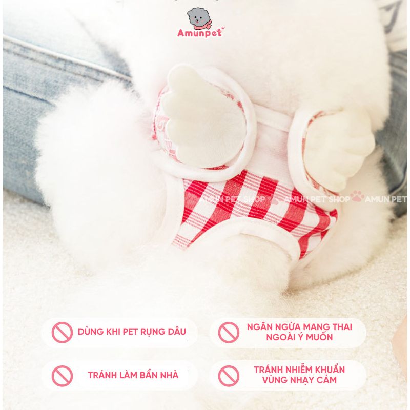 Yếm Quần Sinh Lý Cho Chó Cái Quần Chip Chó Mèo Thú Cưng Ngày Đến Kỳ Rụng Dâu Salo Nhiều Mẫu Giá Rẻ Amun Pet