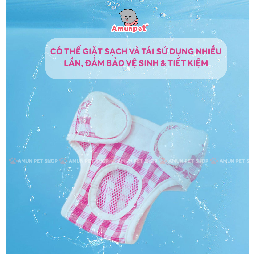 Yếm Quần Sinh Lý Cho Chó Cái Quần Chip Chó Mèo Thú Cưng Ngày Đến Kỳ Rụng Dâu Salo Nhiều Mẫu Giá Rẻ Amun Pet