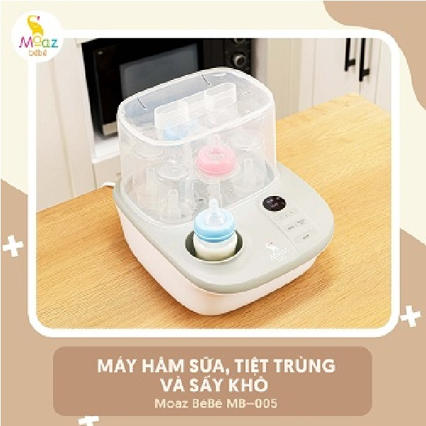 MÁY TIỆT TRÙNG MOAZ BÉBÉ HÂM SỮA VÀ SẤY KHÔ ĐA NĂNG MB-005 ( 3 in 1 )