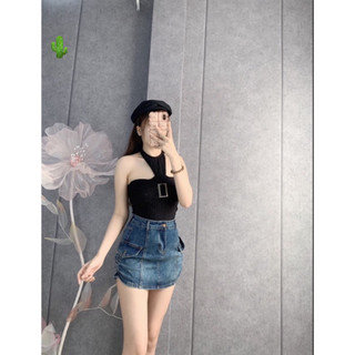 🍒🍒🍒 🌵🌵🌵 Áo yếm phối khoen (có mút) kiểu croptop pc