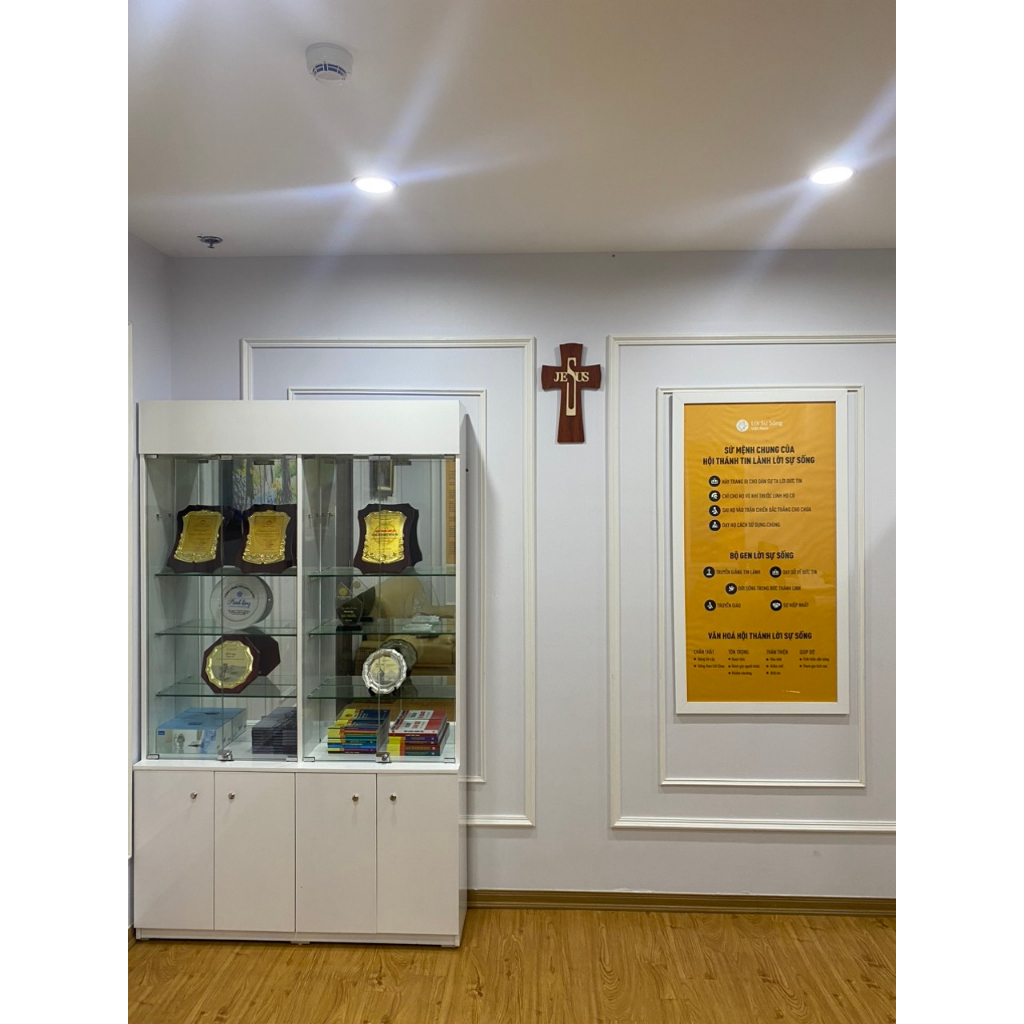 Thập tự giá treo tường gỗ cao cấp câu gốc Kinh Thánh - Thi Thiên 23️:1