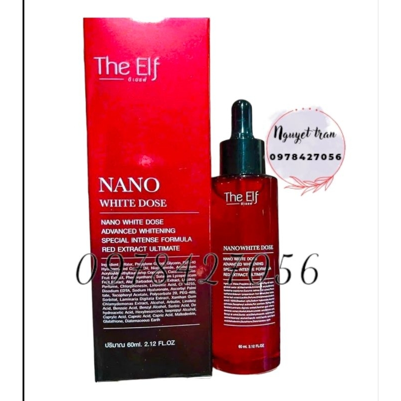 sirum truyền trắng the ELF 60ml trộn kem trắng nhanh hiệu quả