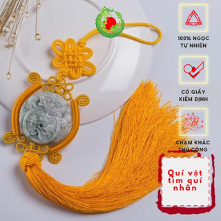 Khánh treo ô tô ngọc phỉ thúy trang trí xe hơi dây trang trí ô tô