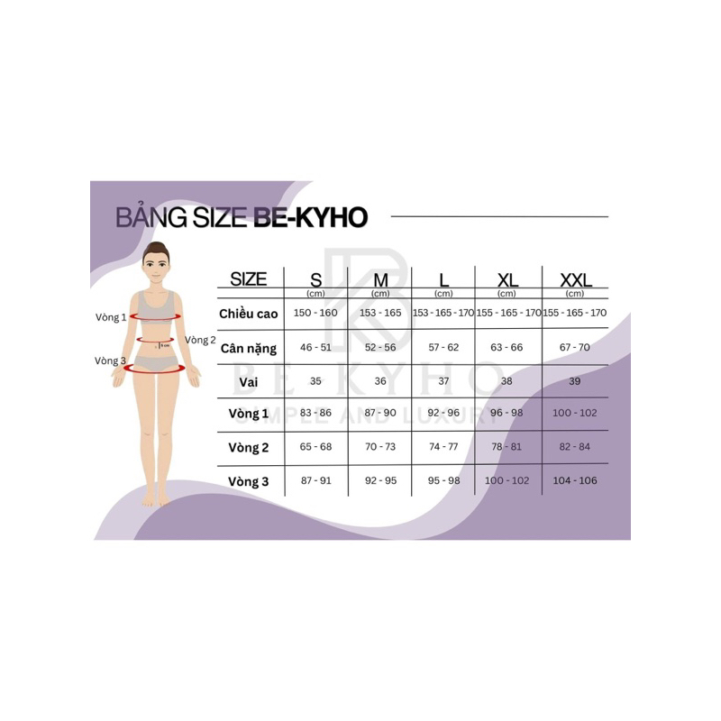 Set trắng vân hoa BE-KYHO