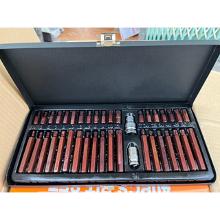Bộ lục giác hoa thị 40 chi tiết thép S2