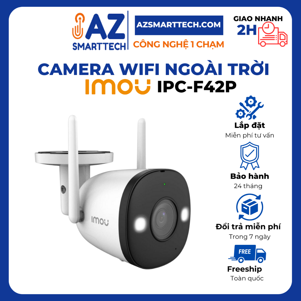 CAMERA IP WIFI IMOU F22P 2MP 1080P / F42P 4MP 2K / F22FP / F42FP CÓ MÀU - BẢO HÀNH 2 NĂM - CAMERA NG