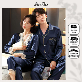 Đồ ngủ đôi tphcm, Đồ ngủ đôi nam nữ màu xanh, hàng có sẵn - Since Then