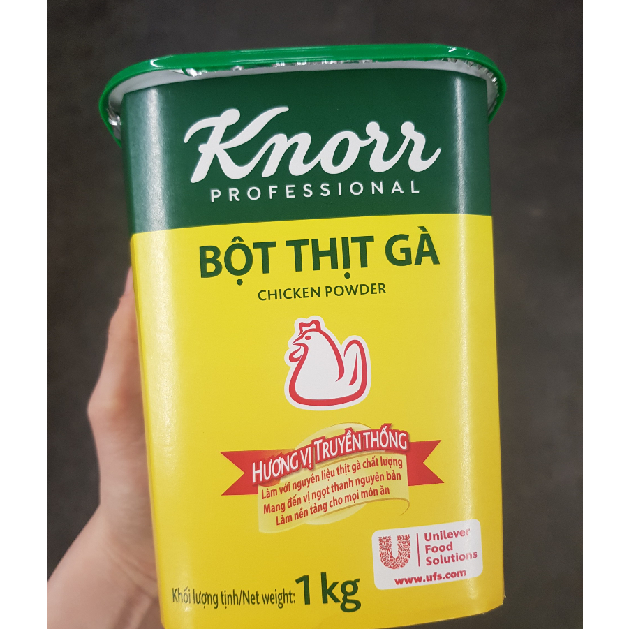 Bột thịt gà, bột nêm gà Knorr hủ 1kg