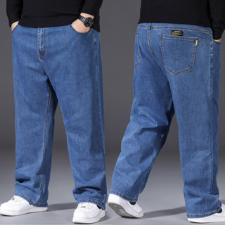 Quần Bò Nam Dài Trơn Ống Suông Trung Niên DYMENS Cotton Quần Jean Nam Big Size Form Rộng Đứng mặc Được Nhiều Lứa Tuổi