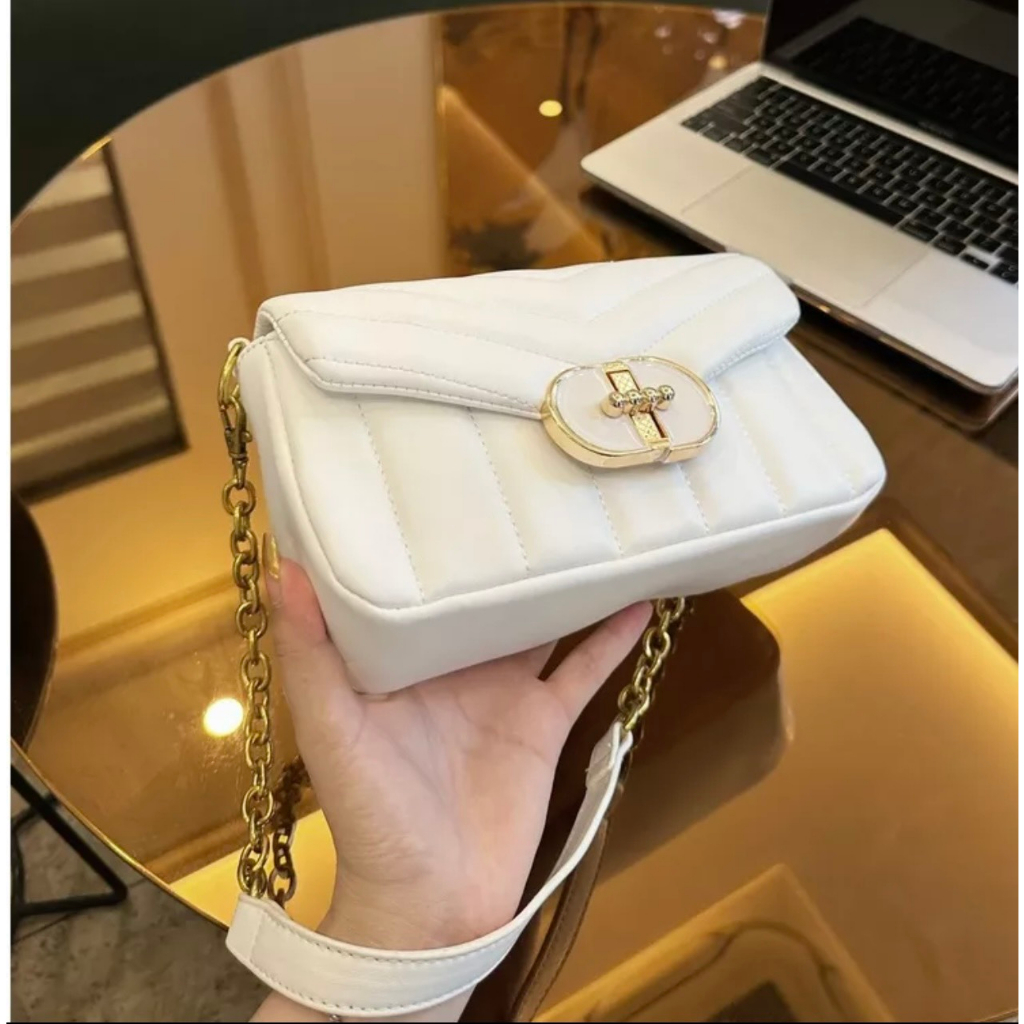 Túi nữ đeo vai đeo chéo chữ nhật khóa đã vâ chéo - T25