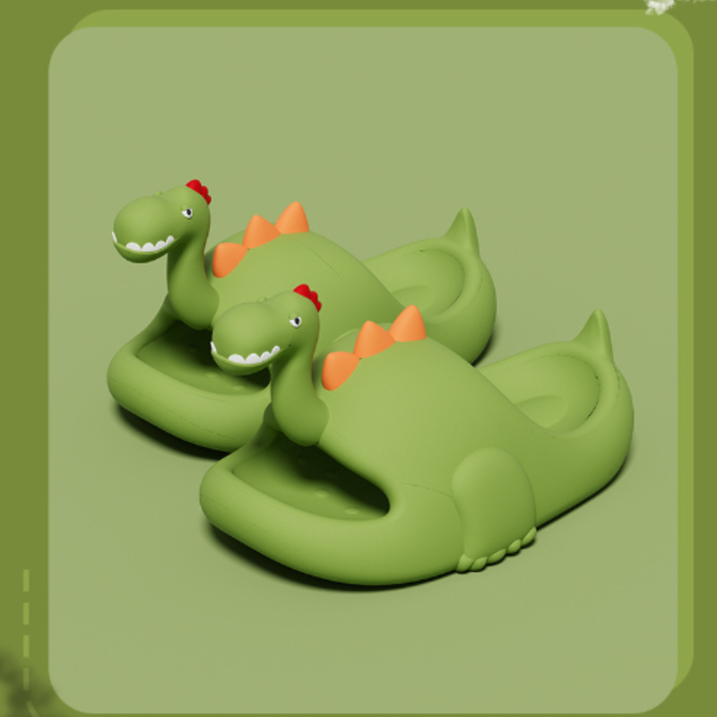 Dép đúc Bánh Mì Nam Nữ Khủng Long chất liệu EVA cao cấp không thấm nước đế cao 5cm - VeoStore