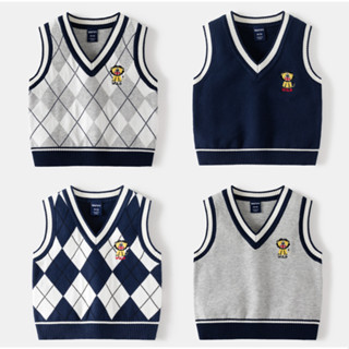  Áo gile len bé trai WAPYPY áo gile vặn thừng cho bé  HS0118  