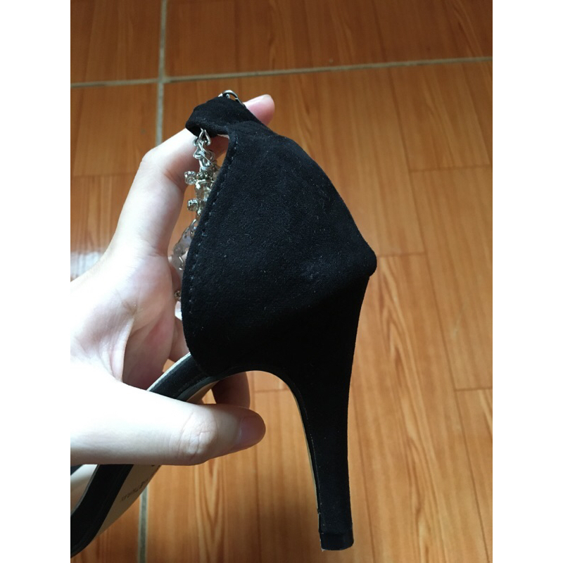 Pass giày cao gót quai đá 9p size 38