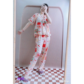 Bộ tole pizama babydol tay ngắn