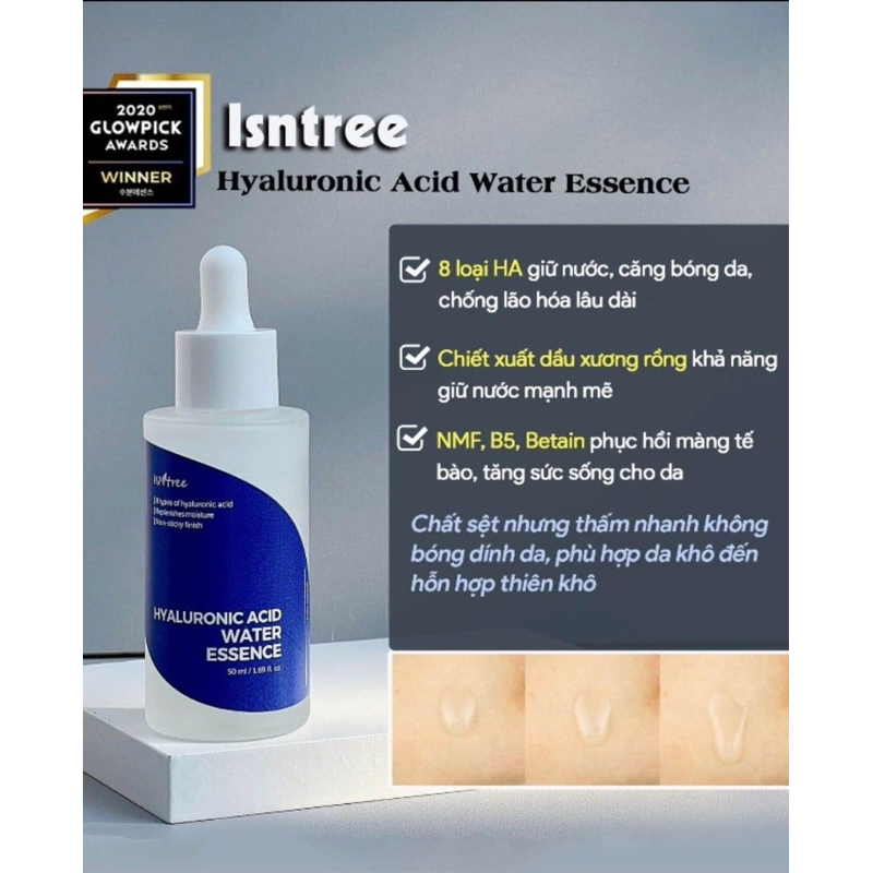 Tinh Chất B5/HA Cấp Ẩm Sâu Tái Tạo DaIsntree Hyaluronic Acid Water Essence