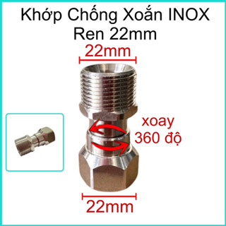 Khớp chống xoắn dây xịt máy rửa xe ren 22mm/ Khớp chống xoắn dây xịt rửa xe
