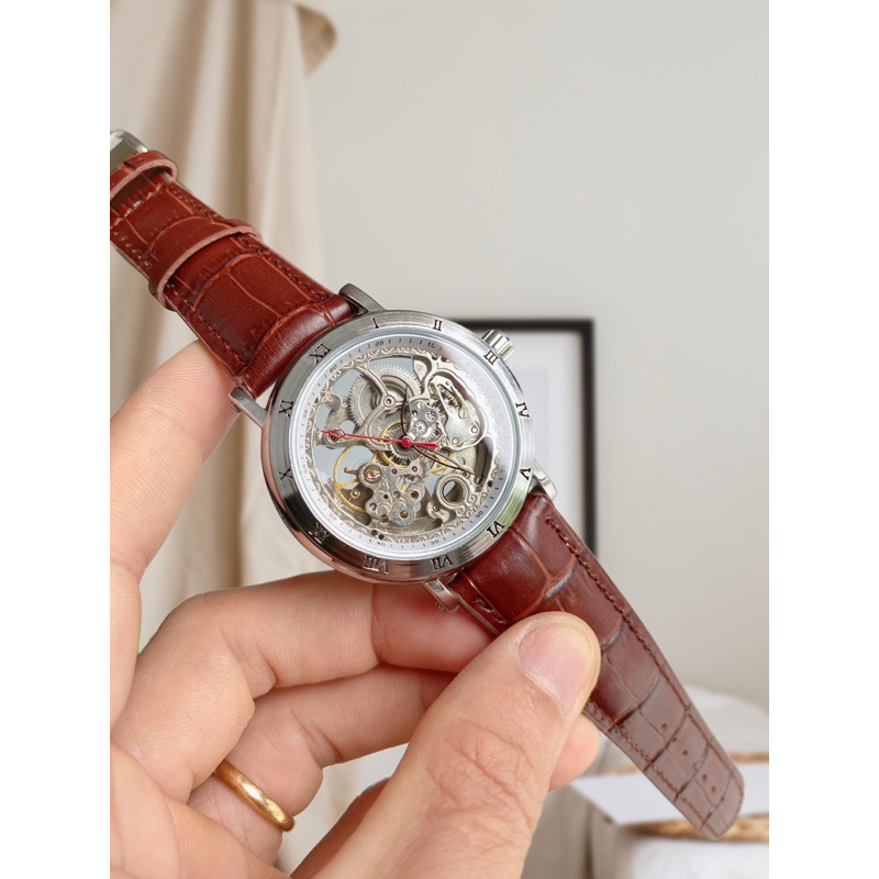 Đồng hồ nam Forsining cơ lộ máy kiểu mới 2020 với thiết kế trẻ trung độc đáo, thân máy từ thép không gỉ siêu bền