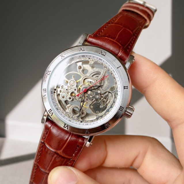 Đồng hồ nam Forsining cơ lộ máy kiểu mới 2020 với thiết kế trẻ trung độc đáo, thân máy từ thép không gỉ siêu bền