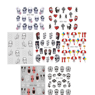 Sticker dán móng nail Halloween dán nước 0877