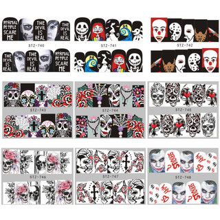Sticker dán móng nail Halloween dán nước 0877