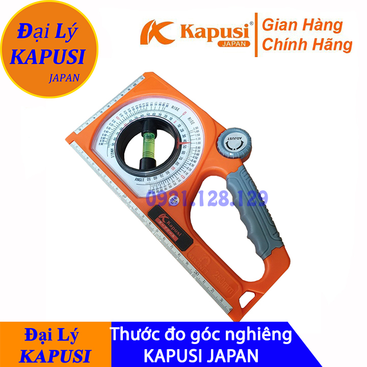Thước đo góc nghiêng, kết hợp nivo cân bằng đa năng KAPUSI