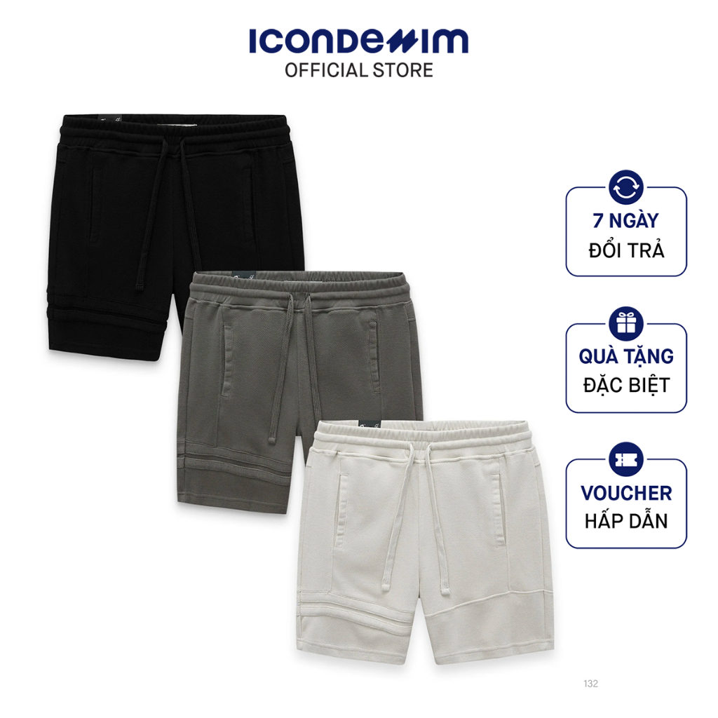 Quần Short Nỉ Nam Pique ICONDENIM QSID0132