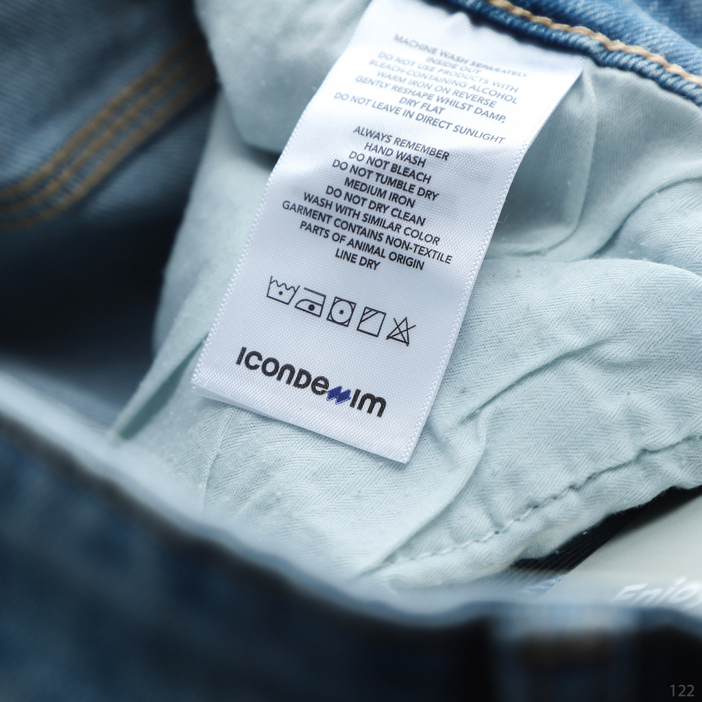 Quần Short Jeans Nam ICONDENIM Slim Torned Blue Wash QSID0122