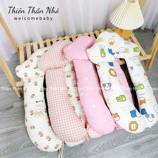 Gối chữ U cho bé gối cho bé vừa làm gối ngủ cho bé gối chống giật mình sơ sinh gối chặn chống bẹp đầu
