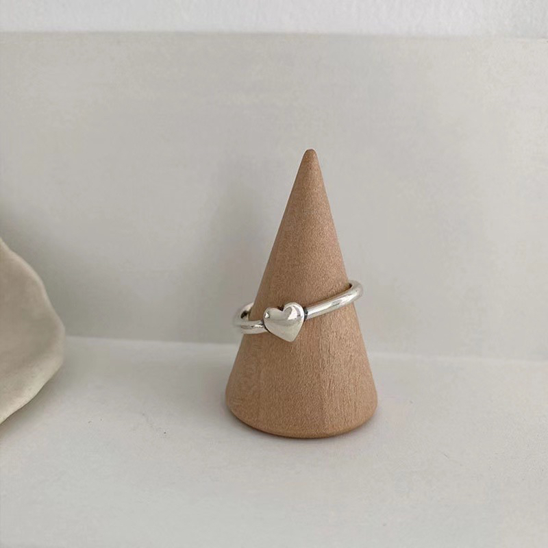 Nhẫn đeo tay hình trái tim phong cách Hàn Quốc