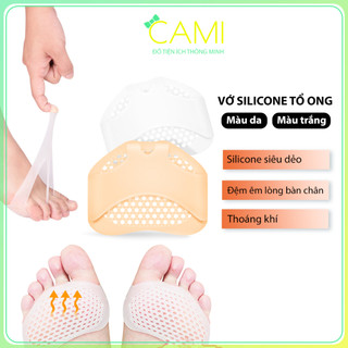 Vớ silicone tổ ong đệm êm nửa bàn chân phía trước dùng mang giày cao gót - Cami - CMPK67 - Cami