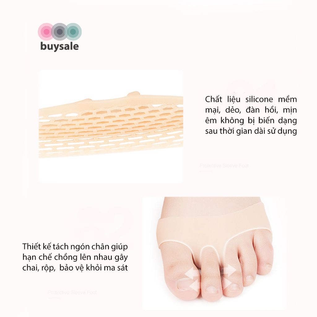 Lót giày silicon đệm êm bàn chân trước, cao su tổ ông mềm và thoáng khí - lót giày giá sỉ buysales - BSPK67