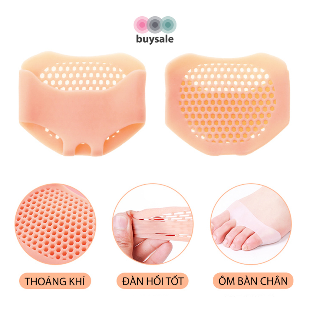 Lót giày silicon đệm êm bàn chân trước, cao su tổ ông mềm và thoáng khí - lót giày giá sỉ buysales - BSPK67