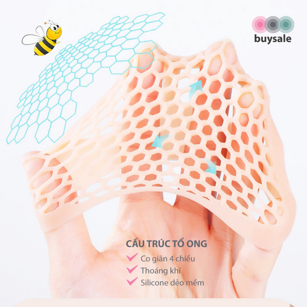 Lót giày silicon đệm êm bàn chân trước, cao su tổ ông mềm và thoáng khí - lót giày giá sỉ buysales - BSPK67