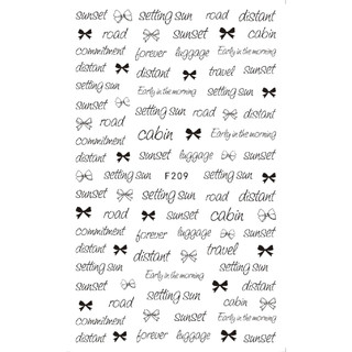 Sticker chữ dán móng nail 0885