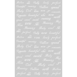 Sticker chữ dán móng nail 0885