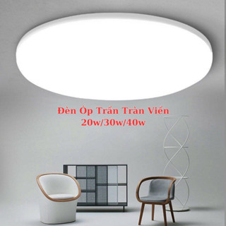  Đèn Led Ốp Trần Tràn Viền  Đèn Mặt Trăng 20w 30w 40w Ánh Sáng Trắng 