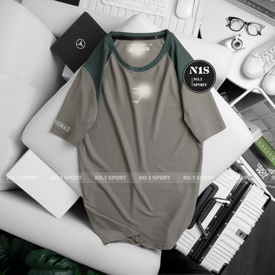 Áo Thun Tập Gym Raglan, Co Giãn 4 Chiều