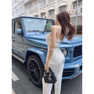 JUMPSUIT ỐNG CÚP VIỀN ĐÁ